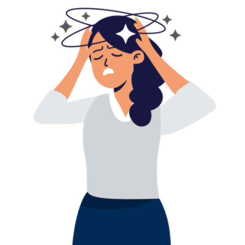 Patient feeling dizzy
